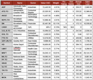 Pension Portfolio Summary table.