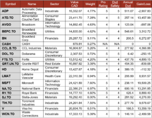 Pension Portfolio Summary table.